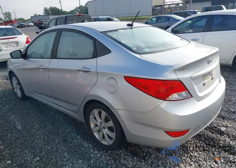 2012 Hyundai Accent Gls из США, поврежденный, VIN KMHCU4AE4CU244228